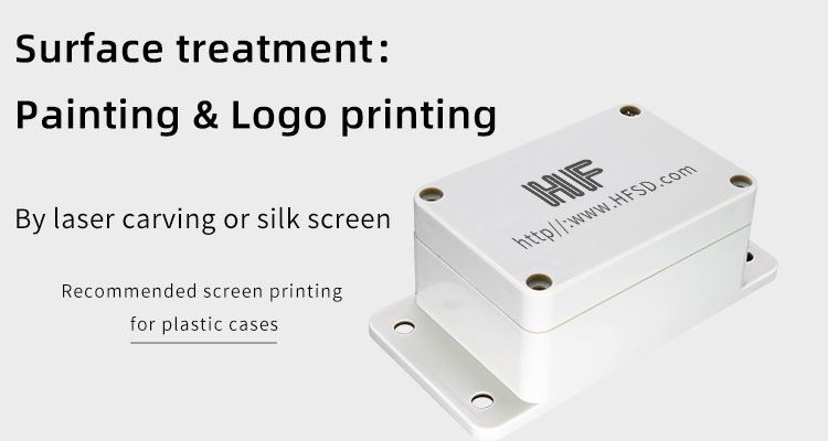 printing logos on plastic enclosure